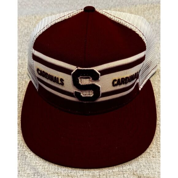 Stanford Cardinals University Hat Cap AJD Lucky Stripe Snapback Vintage - Picture 1 of 5